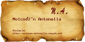 Molcsán Antonella névjegykártya